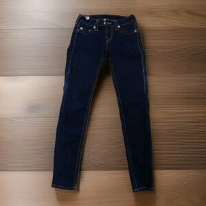 True Religion Casey Low Rise Skinny‎ Jeans Dark Wash Denim Size 27 Made in USA